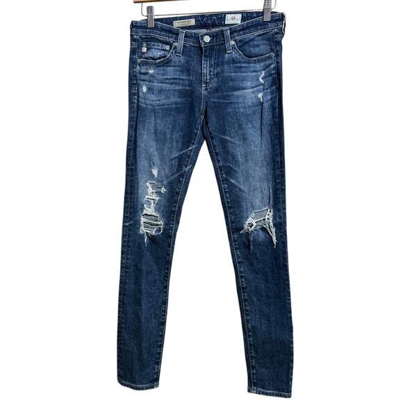 Adriano Goldschmeid The Legging Ankle distressed skinny jeans Size 26 or 0 - Picture 1 of 8